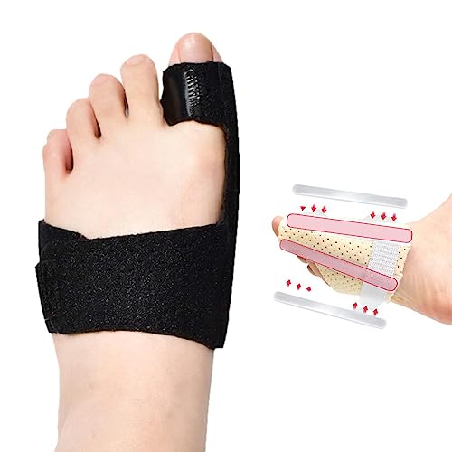 足指 固定 親指 たわみ サポーター 足指サポーター 指サポーター アルミニウム板 パンチング通気設計 親指固定 左足 ブラック 1個入