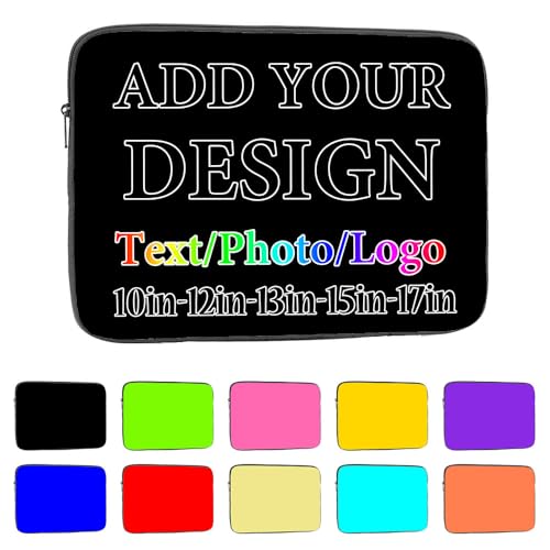 Maletín personalizado para laptop 10 pulgadas negro miniatura 1