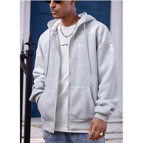 Image of PROSHARX Fleece Zip Up Hoodie for Men, Hooded Sweatshirt /jacket | Warm, Comfortable & Soft