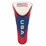 JP Lann Golf USA Flag Driver Headcover with Zipper Closure