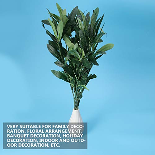 Vanzack Artificial Olive Branch For Vases Fake Olive Tree Branch Fake Plant Flower Arrangement Supplies For Tall Vase Filler Wedding Party Decor 1 Branch #TOP4