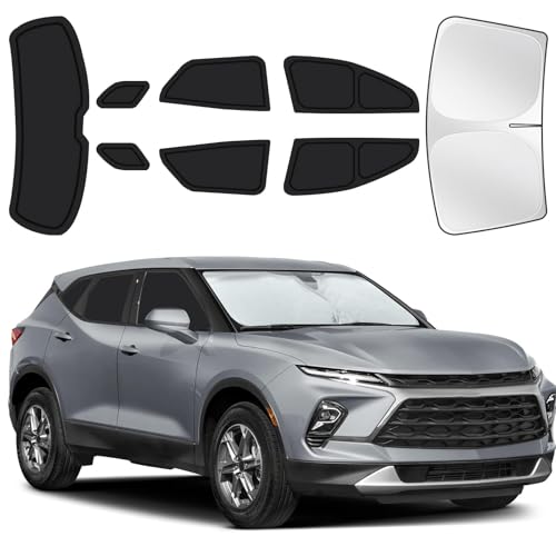 Image of for Chevrolet Blazer 2019-2025 Car Window Shades, 8pcs Privacy Sun Shade Set for Front Windshield Side and Rear Windows, Full Window Covers Keeps Vehicle Cool for Camping Napping