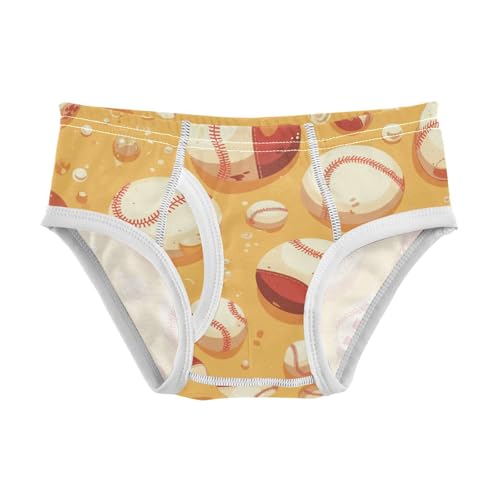 KLL Baseball Pattern Boys Toddler Pure Cotton Nighttime Underwear Cute Children Undies