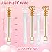 LOKIPA 40PCS Wedding Bubbles Wands Bulk, Mini Bubble Party Favors White and Gold Heart Bubble Wands for Guest Anniversary Supplies Valentines Day Party Decoration Supply