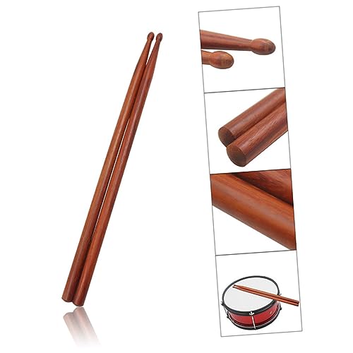 Baquetas Kisangel, 1 par, punta de madera, acabado natural, versátiles para batería, ideal para bandas juveniles y más miniatura 1