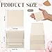 Oqqlin 120 Pcs Microfiber Jewelry Pouch, 8 x 8 cm Beige Microfiber Jewelry Packaging Bag with 120 Pcs 7 x 7 cm Cleaning Cloth Envelope Style Luxury Small Jewellery Gift Bags for Necklace Earrings Ring