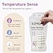 EZMOM Breastmilk Storage Bags, 120pcs Disposable Breast Milk Storage Bag, Temp-Sensing Discoloration Storing Bags for Baby Bottle Feeding, 6 Ounce Leak-Proof Freezer Storage, Baby Essentials