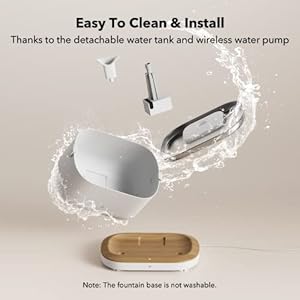   PETLIBRO-App-Monitoring-Cat-Water-Fountain-with-Wireless-Pump-25L84oz-Dockstream-Pet-Water-Fountain-for-Cats-Inside-Automatic-Cat-Water-Dispenser-with-24GHz-Wi-Fi-Smart-Fountain-App-Control