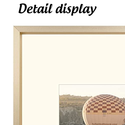 Space Art Deco, 11X14 Picture Frame Set Of 3, Display Pictures 8X10 With Mat Or 11X14 Without Mat, Wall Mounting Gallery Photo Frames, Gold #TOP2