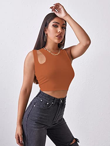 Image of Shasmi Women Crop Top, Ribbed, Stylish Tank Top, Soft and Comfy Fabric has Some Stretch