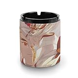 鬼滅の刃 灰皿 革製灰皿 丸い円筒形 アッシュトレイ 卓上 大容量 屋外 おしゃれ ステンレス おしゃれ 大容量 屋外 室内 防臭 車用 ブラック 洗いやすい インテリア コンパクト