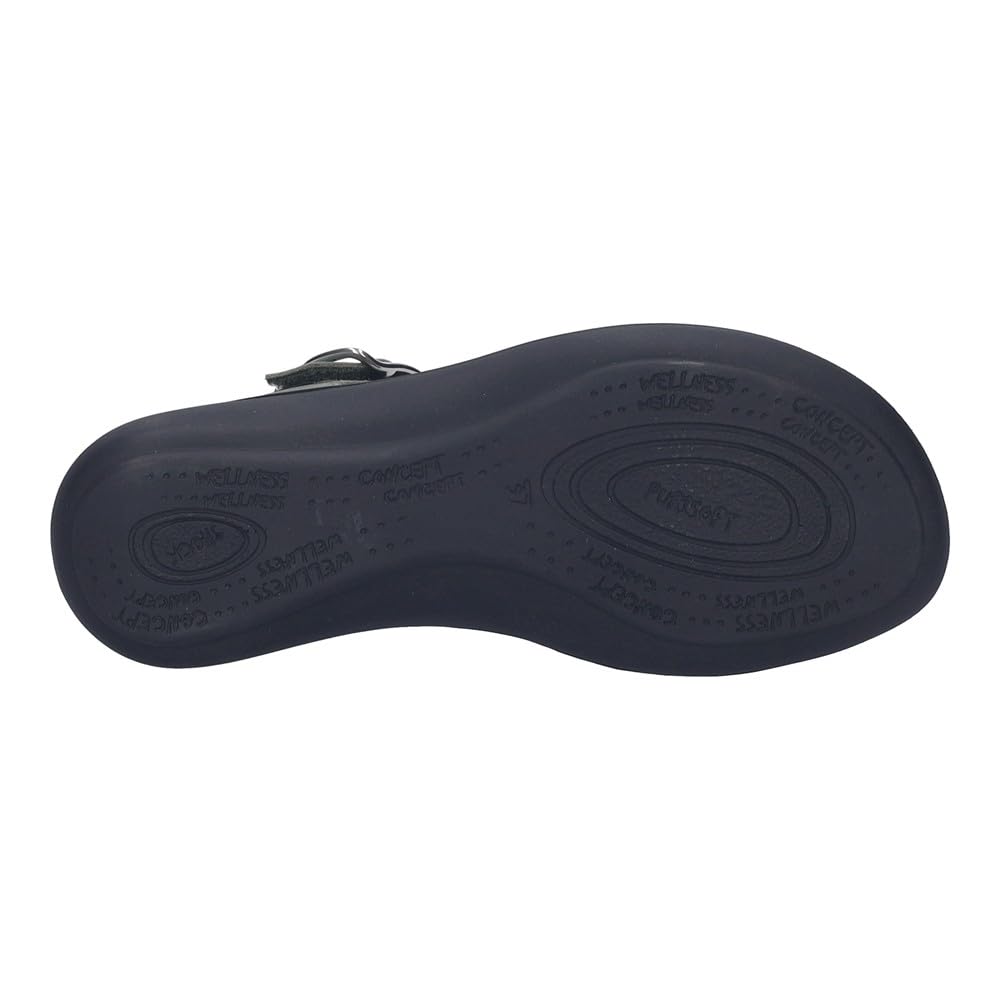 Josef Seibel IBIZA-16 NUBUCK VERDE (kaki). Sandalia cómoda, cierre de gancho y bucle ajustable, plantilla anatómica extraíble, suela PU ligera y cuña 2,5 cm.