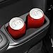 LUCKEASY 2PCS 2nd Row Door Side Cup Holder Insert for Hyundai Santa Fe 6/7 Seat 2024 2025 Rear Drink Limiter Interior Accessories TPE Black