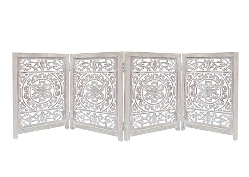 Wooden Foldable Pet Dog Safety Gate - 4 Panel 20