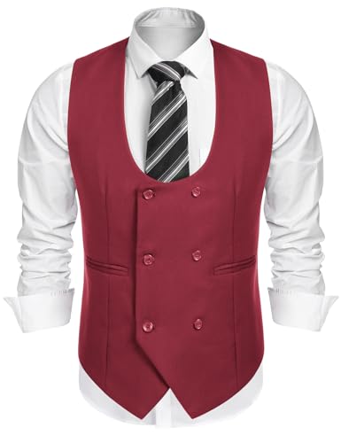 Gilet sans manches ajusté COOFANDY pour structurer votre costume sans plis