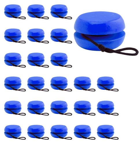 30 Yoyos Infantiles de Madera para niños. Regalos Infantiles para cumpleaños, colegios, Celebraciones, Eventos con niños. Detalles de Cumpleaños Infantiles (30 Unidades)