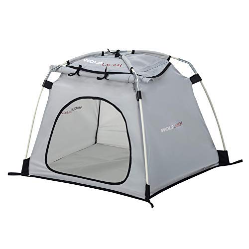 WOLFLAUNCH PET House (Small, Grey)