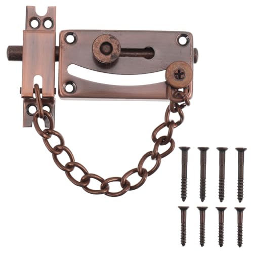 MALUGOGO 防犯チェーンロック 玄関用 キャビネットラッチロック 厚底固定 高耐久 防犯対策 対策 換気可能 ドア用後付け鍵