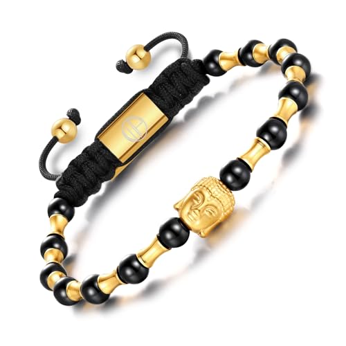 WP WEPICK 18K �����b�L �u���X���b�g �����Y �q���E �w�b�h ���C�I�� �X�e�����X�X�`�[�� �^�C�K�[�A�C �X�g�[�� �u���b�N �I�j�L�X �r�[�Y �n���h���C�h ���߉\ �����Y �u���X���b�g �a���� �W���G���[ �M�t�g, For Wrist 6