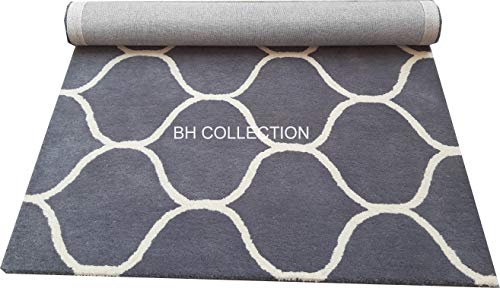 Image of Classical Look Plain Handmade Big Carpet with Super Soft & Pure Woolen Carpet for Your BEDROOMS & Living Room with 1 INCH Pile Height 12.0 X 15.0 FEET (360x450 cm) Multi