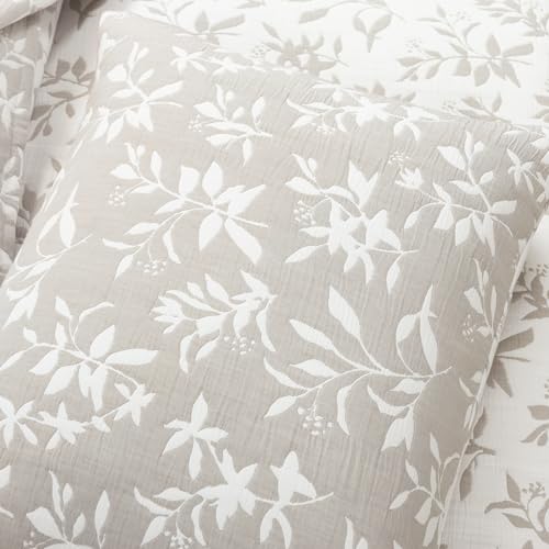 Lush Decor 23T000462 Floral Jacquard Reversible Soft Matelasse Quilt Set thumb #4