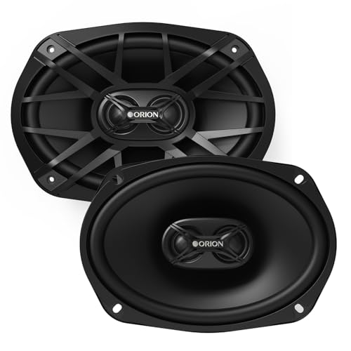 ORION XTR Series XTR69.3 Coaxial Car Audio Speakers - 6" x9”, 3-Way Speakers, Full Range, 400W, 4 Ohms, Easy Installation, Polypropylene Cone W/Butyl Rubber Surround (Pair)