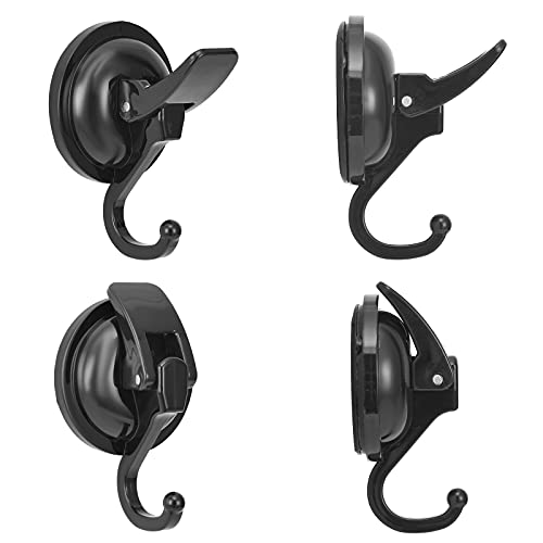 Khdrvok Heavy Duty Vacuum Wreath Cup Hook, Easy To Install And Remove,Black- Plated Plished Super Suction For Kitchen，Bathroom And Restroom,2Pack #TOP2