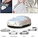 Car Cover Compatible with Nissan Almera Tino 2003–2006 All-Weather Outdoor Waterproof Breathable Large Car Cover,with Zipper Door,Custom Full Car Covers,Four Seasons Protection(16)