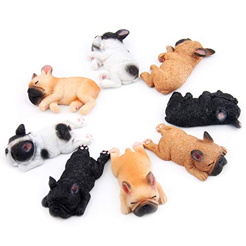 4 imanes decorativos de bulldog para refrigerador miniatura 3