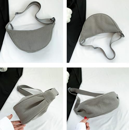 Image of Crossbody Bag Hobo Sling Crescent Bags Women Men Trendy Small Shoulder Bag Purse Dumpling Casual Handbag Adjustable Strap