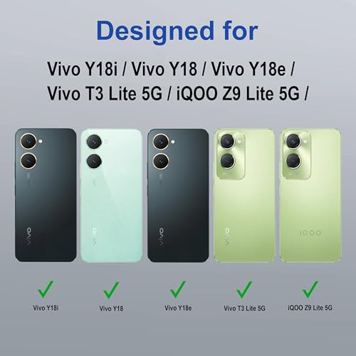 Image of Zapcase Back Case Cover for Vivo Y18i | Compatible for Vivo Y18i Back Cover | Case Cover with Camera Protection | (TPU + PC | Translucent Black)