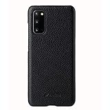 Melkco Back Snap Series Lai Chee Pattern プレミアム レザー スナップカバー ケース Samsung Galaxy S20 用 ブラック