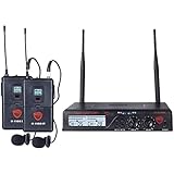Nady U-2100 Dual LT 200-Channel UHF Wireless Lavalier Microphone System
