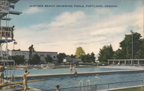 Jantzen Beach Swimming Pools Postcard Portland OR