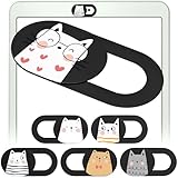 MESMOS ウェブカメラカバースライド 猫好きの女性へのギフト、猫好きがテーマのもの、女性へのママへのギフト、ノートパソコンカメラカバースライド キュート (Sサイズ)