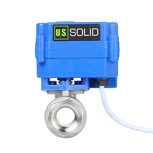 Vanne a sphere motorisee DN15 en acier inoxydable US Solid 9-24V AC DC - 3