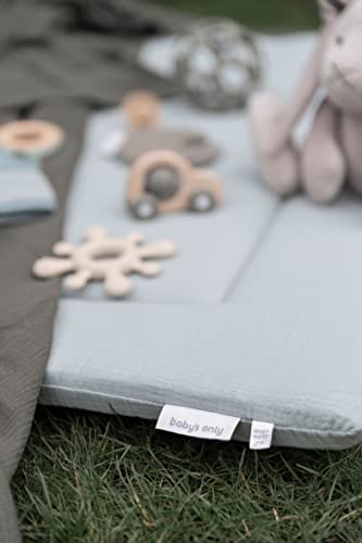BO Baby's Only - Boxkleed Fresh ECO - Parklegger - Speelkleed - Misty Blue - 75x95 cm - 100% Ecologisch katoen - Extra dik - Tweezijdig te gebruiken - Afbeelding 6