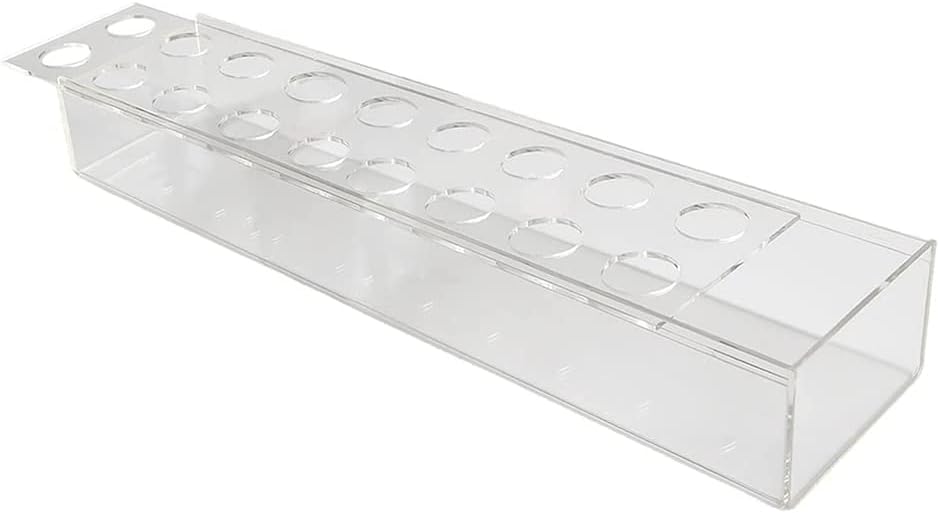 2Pcs Acrylic Flower Vase Acrylic Box Long Flower Container Planter Pot Decorative Vase for Office Table Centerpiece