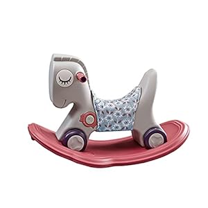 Multifunctioneel Baby Rocker Horse Speelgoed, Kinderen PP Plastic Hobbelpaard met Mat, Peuter Rocker Speelgoed, Een…