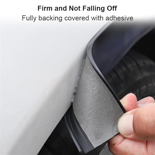 Garde-boue de voiture anti-rayures lèvre de protection noire pour arche de roue - 7