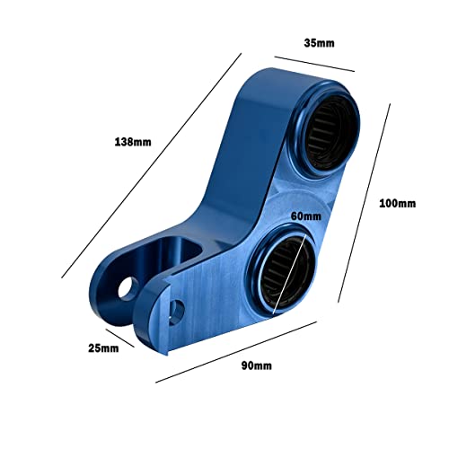 Canitu Link de rebaixamento traseiro de 3,8 cm para Yamaha YZ125 YZ250 YZ250F YZ450F 05-15, rolament