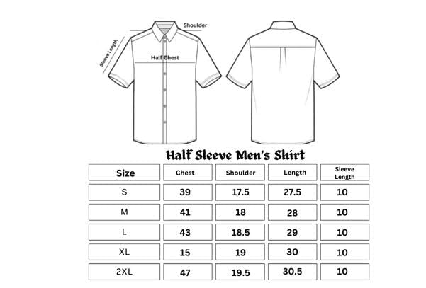 Image of Pinkmint Popcorn Shirt for Men ll Textured Shirts for Men ll Stylish Half Sleeve Shirt ll Goa Wear ll Regular Fit Shirt