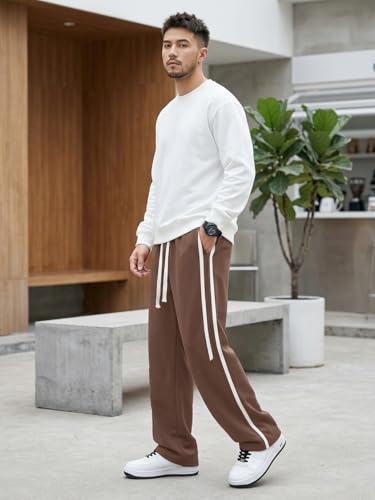 Image of GRECIILOOKS Korean Style Track Pants for Men - Loose Fit Lycra Cargo Joggers | Trendy Gym & Streetwear Bottoms with Utility Pockets (Available in Plus Size)