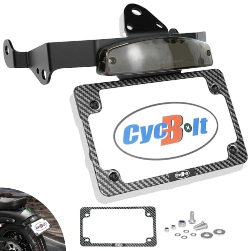 CYCBOLT Fender Eliminator Fit for Vulcan Café 2025-2018 Tail Tidy Vulcan S Cafe ABS 2025-2016 Vulcan S License Plate Bracket Holder Mount Fit with Turn Signals Tail Light