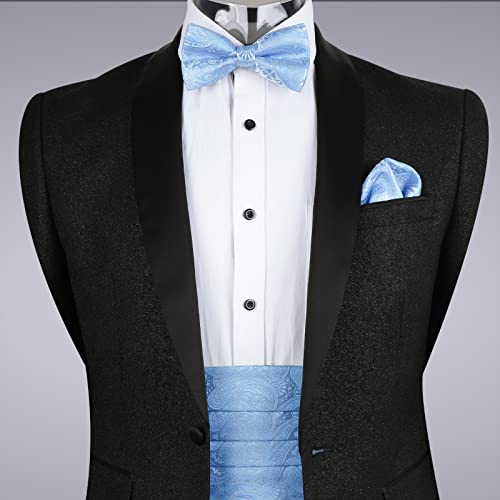 Image of Alizeal Mens Paisley Adjustable Bow Tie Set