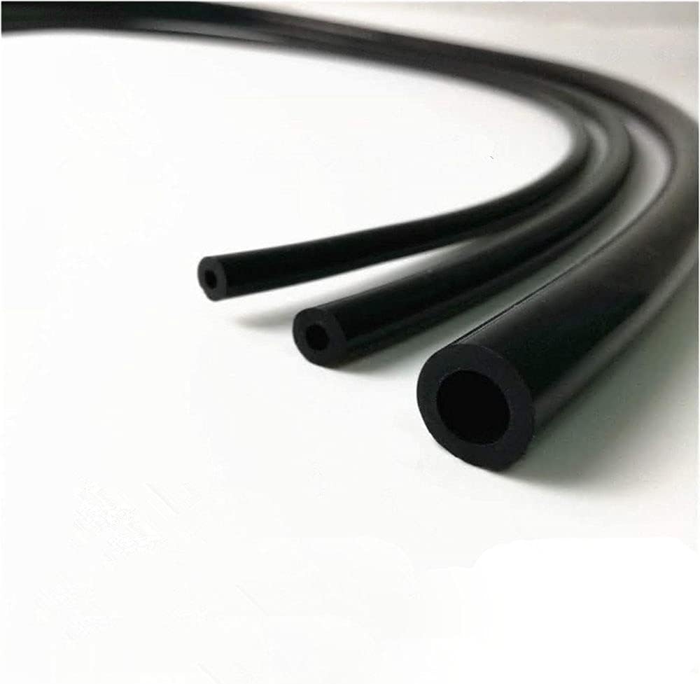 High Temperature Vacuum Silicone Hose, Engine Room Dress Up DIY Kit Black, Include 3 Hoses (ID 3mm/4mm/8mm) Vacuum + 3 Plastic T Joiner + 6 Spring Clamp + 30 Plastic Zip Tie