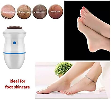 Electric Vacuum Foot File - Adsorption Grinder USB Electronic Callus Remover Feet Care Perfect for Dead Skin/Powerful Exfoliation (Blue)