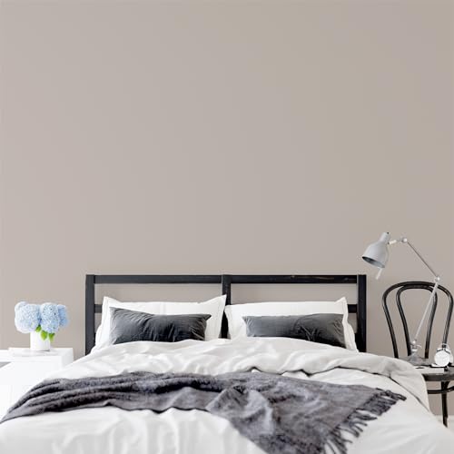 derendo Exklusive Wandfarbe beige 2,5L, hohe Deckkraft, Dispersionsfarbe innen, Innenwandfarbe Raumfarbe zarter Nebel matt, Deckkraftklasse 2, hochdeckende Innenfarbe Profi Qualität