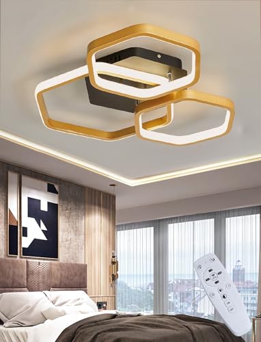 Plafonnier LED pour chambre à coucher et salon, luminaire chic pour repas chaleureux