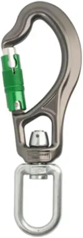 DMM Sidewinder Carabiner ( Locksafe ) Titanium/Green A98K71